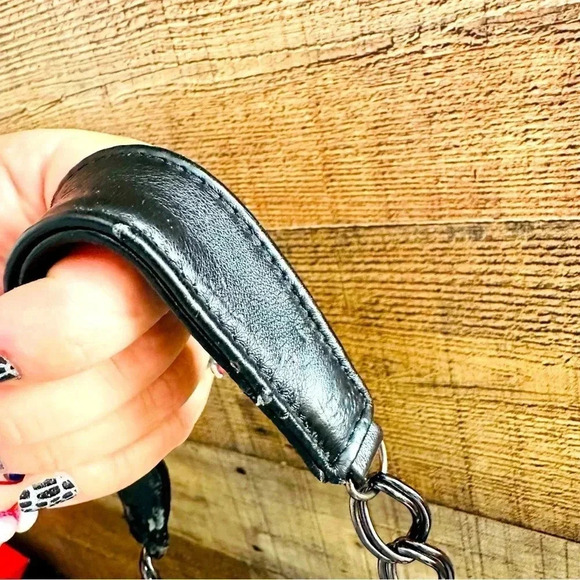 NWOT Whiting & Davis Large Mesh Black Shoulder Bag - Picture 11 of 11